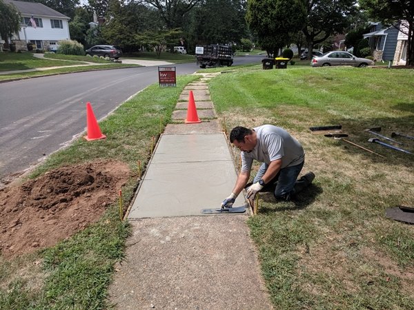 Safe concrete walkways for senior living communities Northern California
